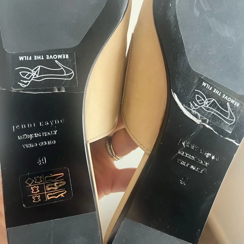 Jenni Kayne Cream Women's Mules - Picture 2 of 14